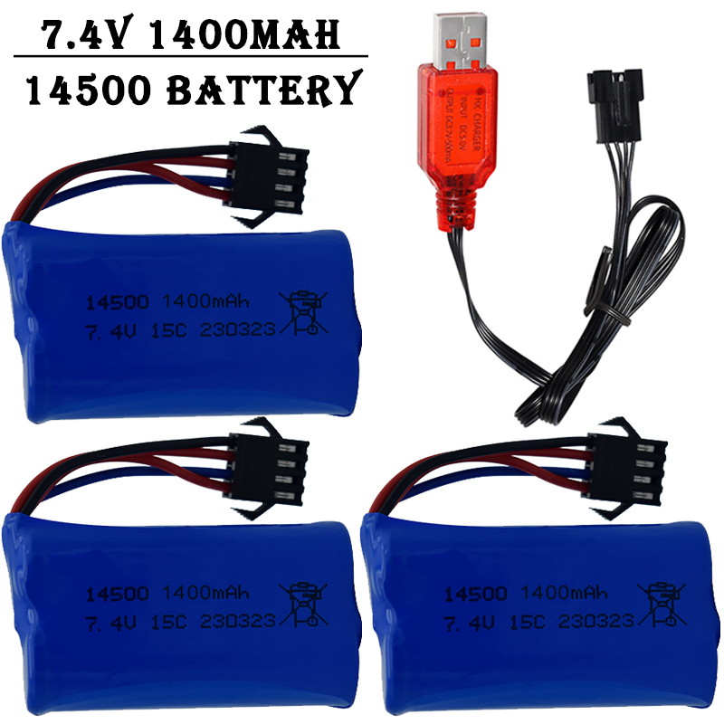 7.4V 1400mAh 14500 lithium-ion - Rc Helicopter Parts review and price