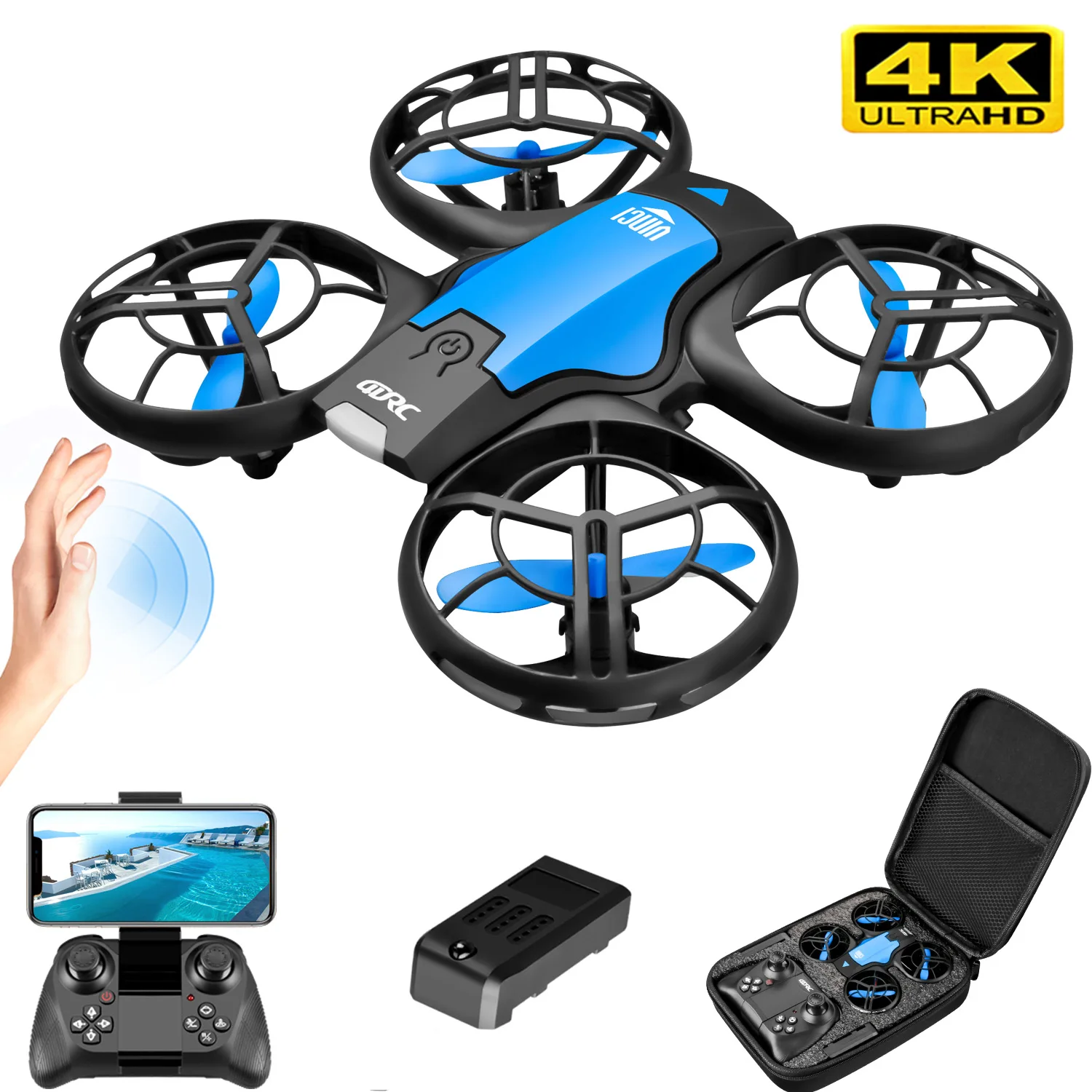 V8 New Mini Drone 4k professio - Rc Helicopter Electric review and price