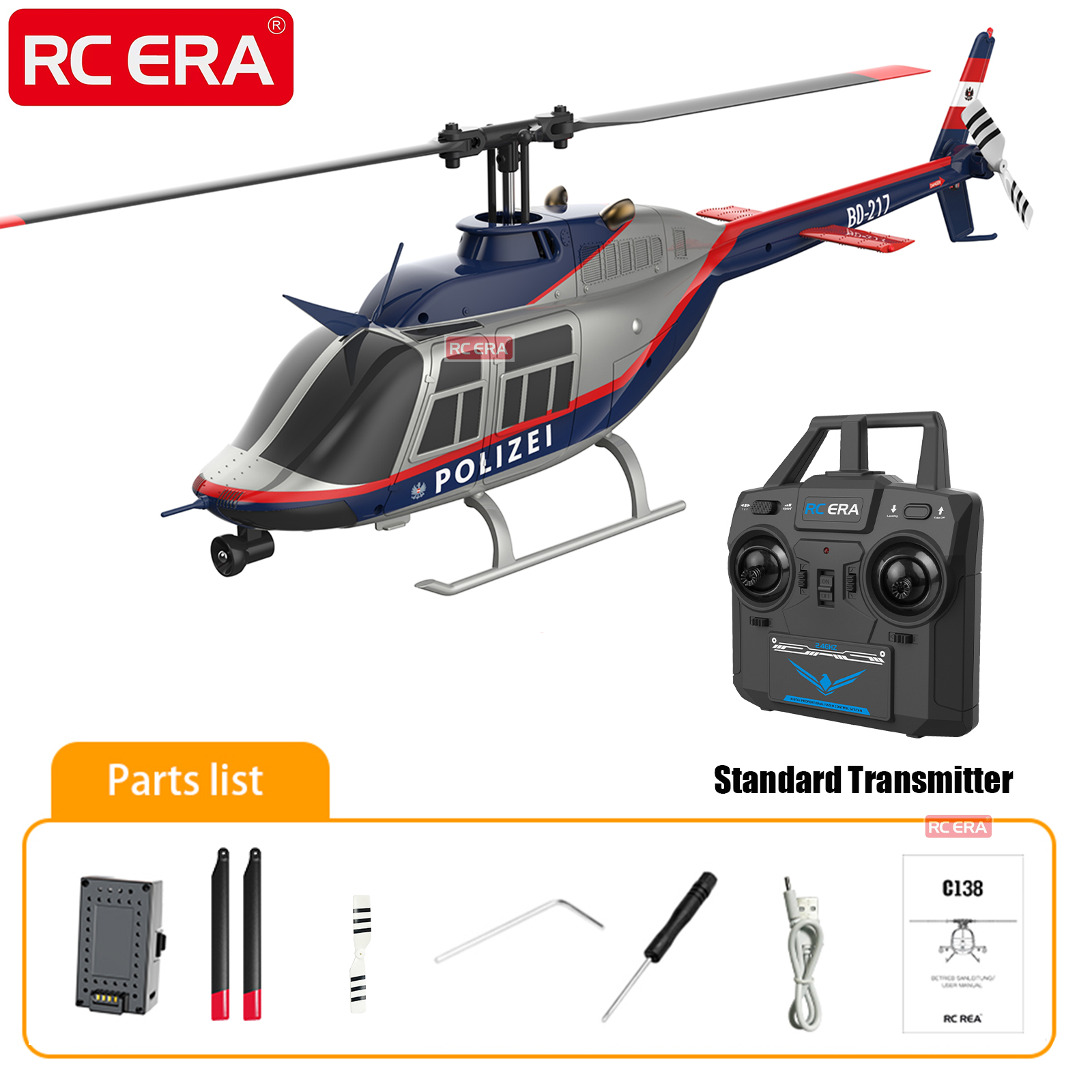 RC ERA C138 BELL 206 Jet Range - Rc Helicopter Gyro review and price