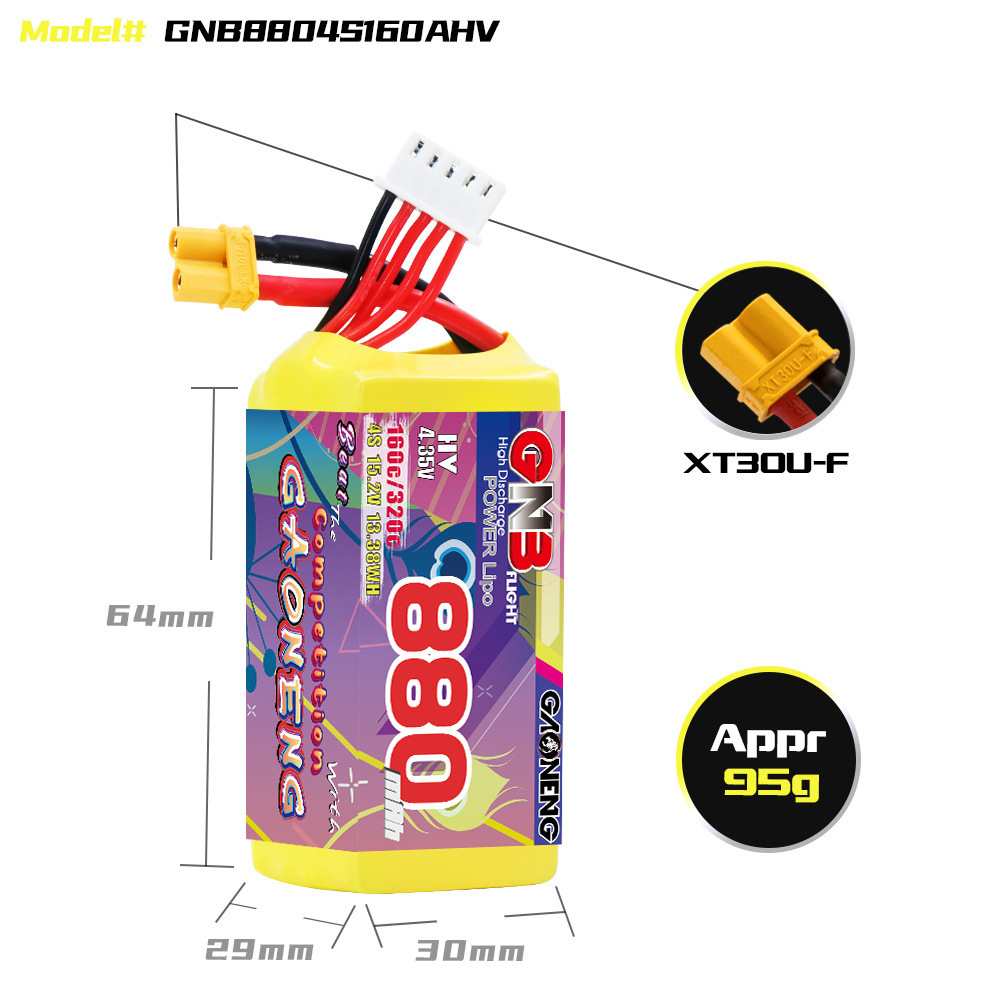 GNB 4S 880mAh 15.2V 160C/320C  - Rc Helicopter Parts review and price