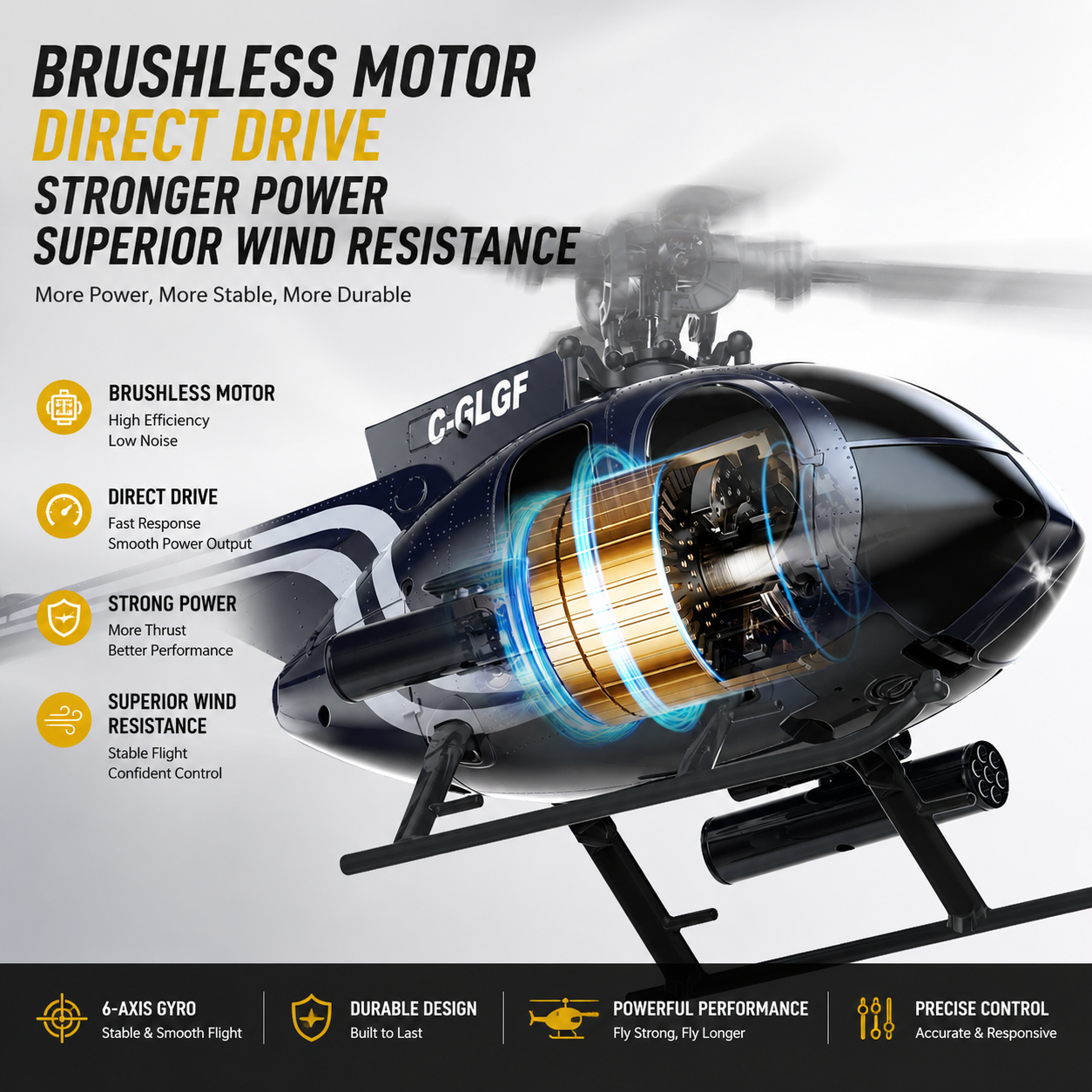 K300 6CH RC Helicopter Brushle - Rc Helicopter Gyro review and price