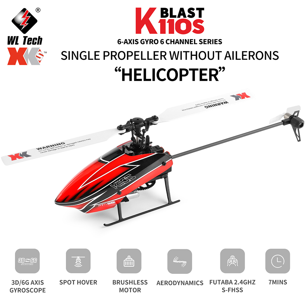Wltoys XK K110S 6CH 3D 6G Syst - Rc Helicopter Single Rotor review and price