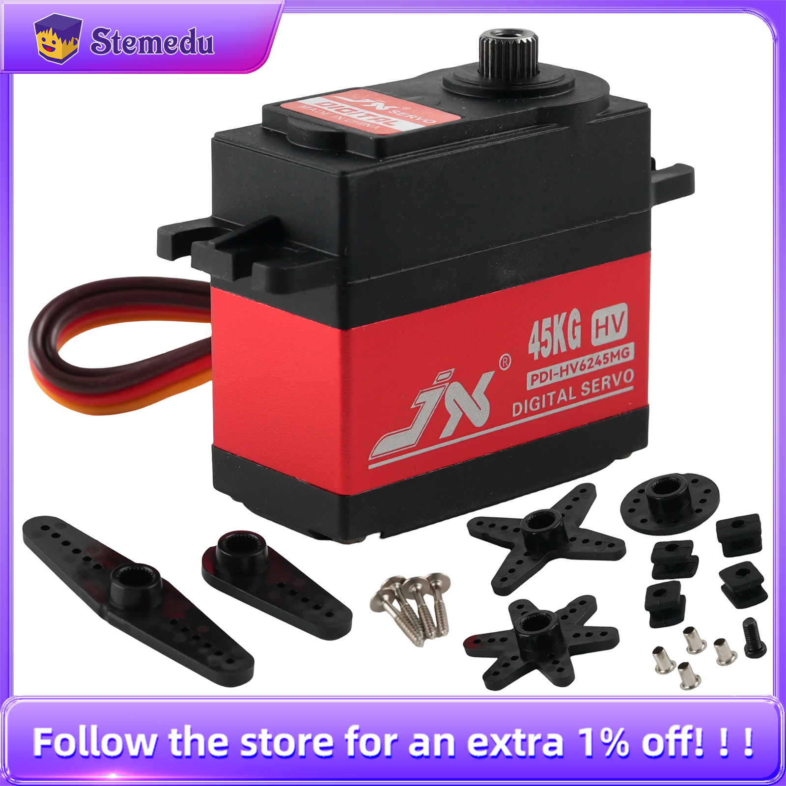 JX Servo PDI-HV6245MG 45KG HV  - Rc Helicopter Parts review and price
