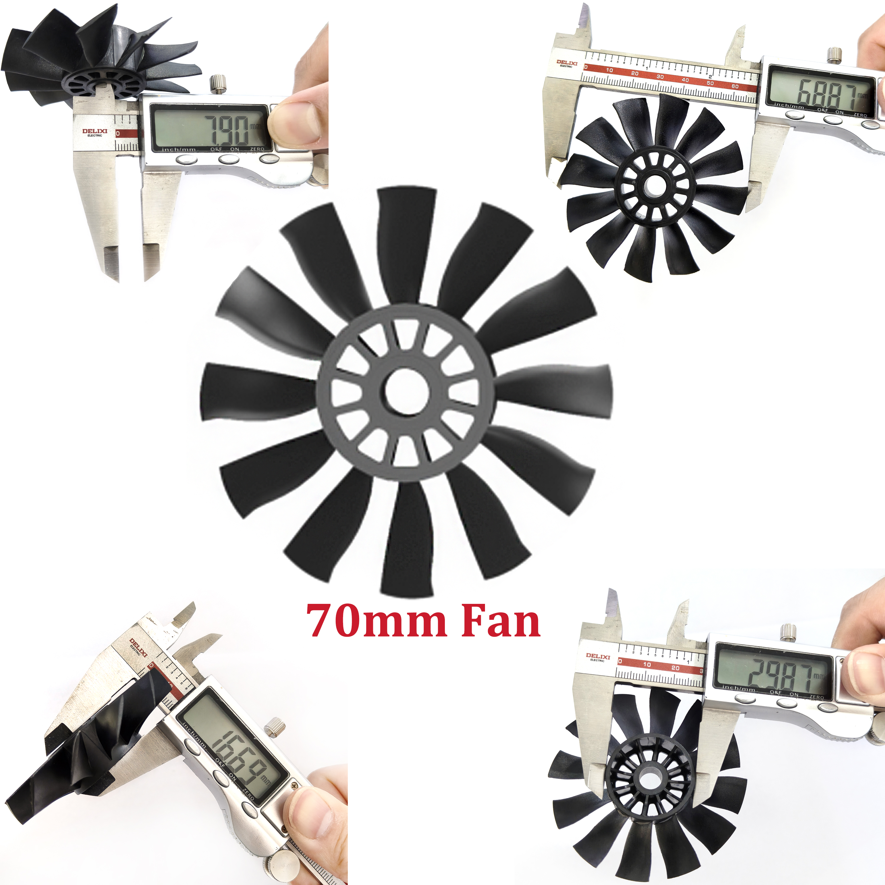 QX-MOTOR 12Blades CW CCW 70mm  - Rc Helicopter Blade review and price