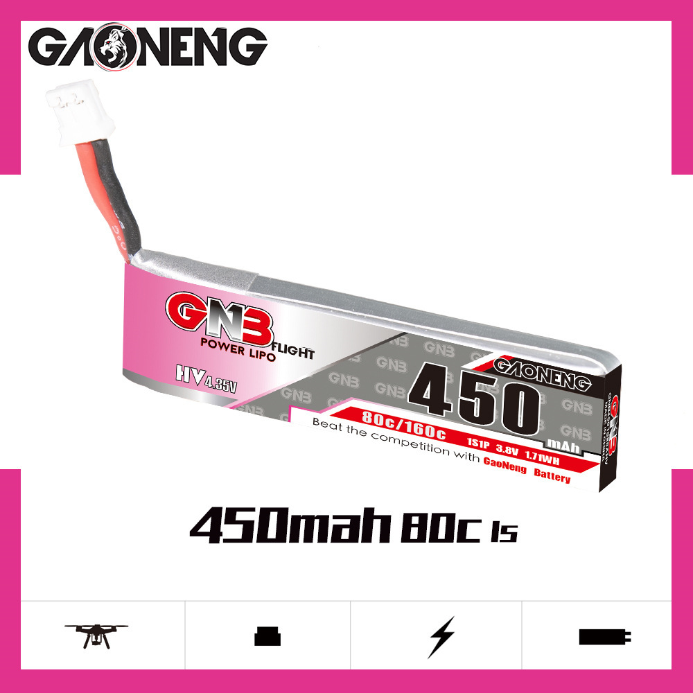 GNB HV 1S 3.8V 450mAh 80C/160C - Rc Helicopter Parts review and price