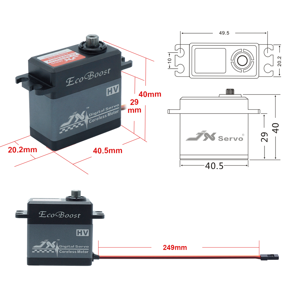 JX Ecoboost CLS6336HV 36KG Lar - Rc Helicopter Large review and price