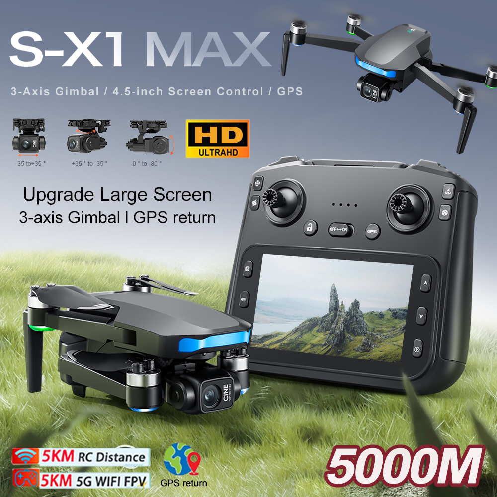 New S-X1 MAX Drone GPS 8K Prof - Rc Helicopter Electric review and price